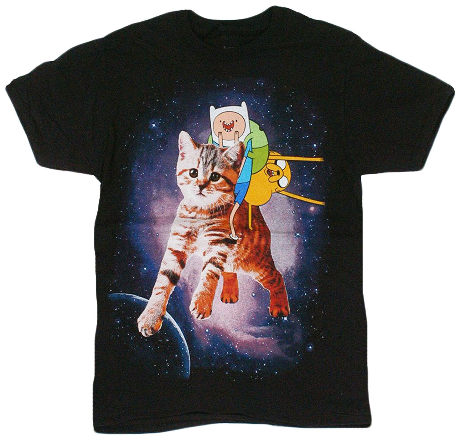 Adventure Time – Finn Jake Space Kitty Adult T-Shirt – Cartoon Network  American – xEtsy