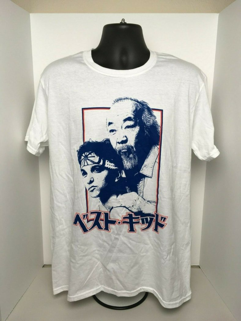 T-Shirt~Large~The~Karate~Kid~LaRusso~Miyagi~White~New~Licensed~ – xEtsy