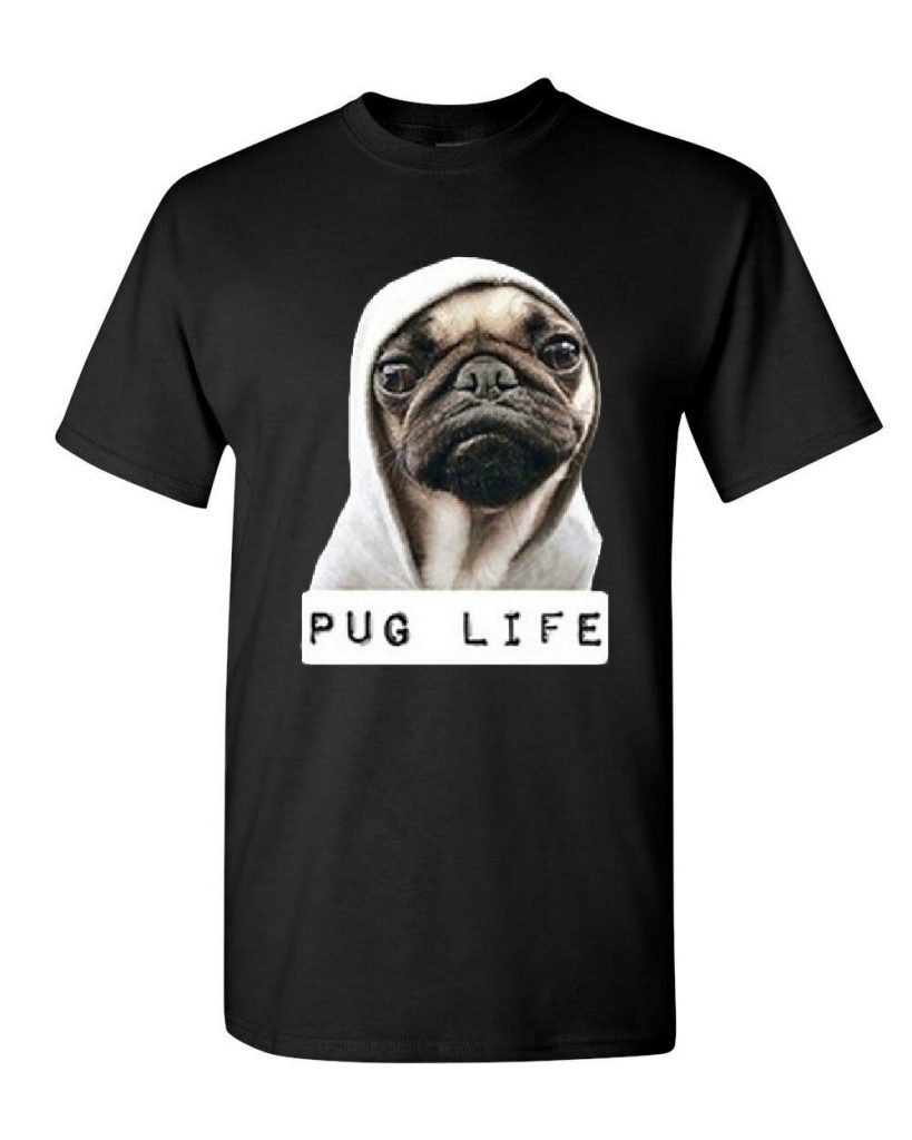 Pug Life Funny T-Shirt Dope Thug Life Dog Parody Hipster Tee Shirt – xEtsy
