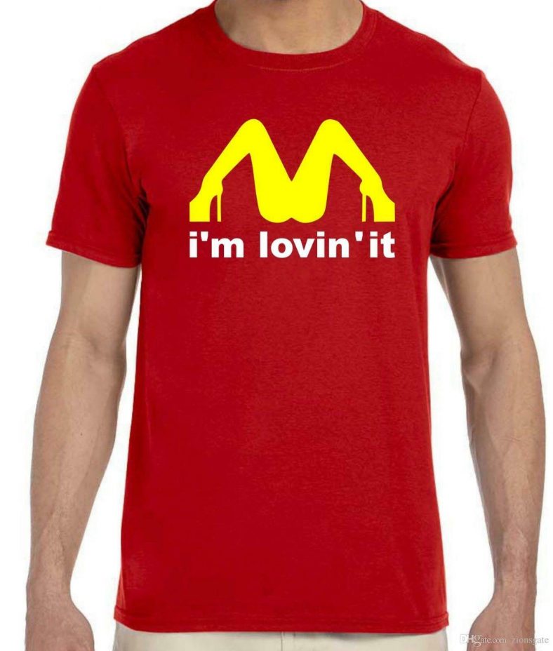 McDonalds I’m Loving It Tee New Red Funny T’shirt XL OR XXL NEW FAST ...