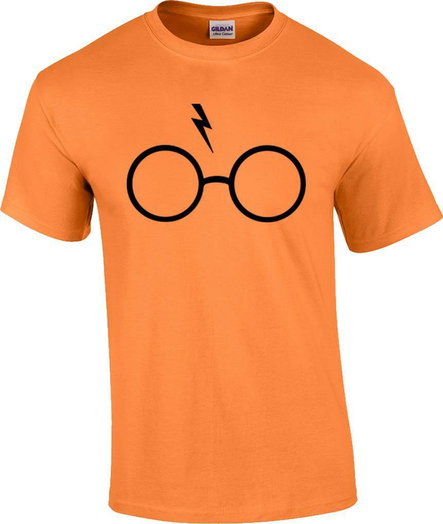 Harry Potter Lightning Bolt Glasses Hogwarts Parody T-Shirt