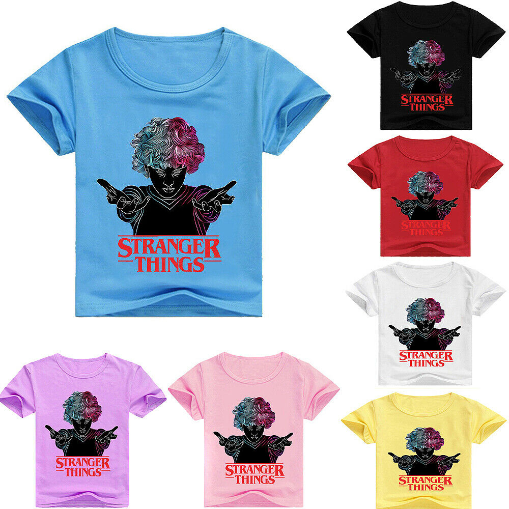 S-tranger-Thing-s Art Kids T-Shirts Short Sleeve Tees Summer Tops for Youth/Boys/Girls 