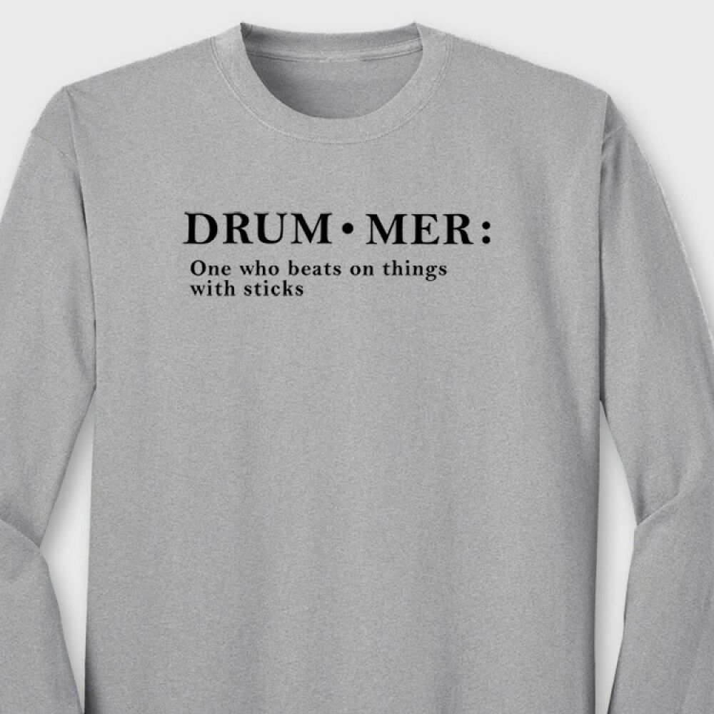 Tarif tilfældig midlertidig DRUM-MER…Definition of Funny Band T-shirt Rock Music Long Sleeve Tee – xEtsy