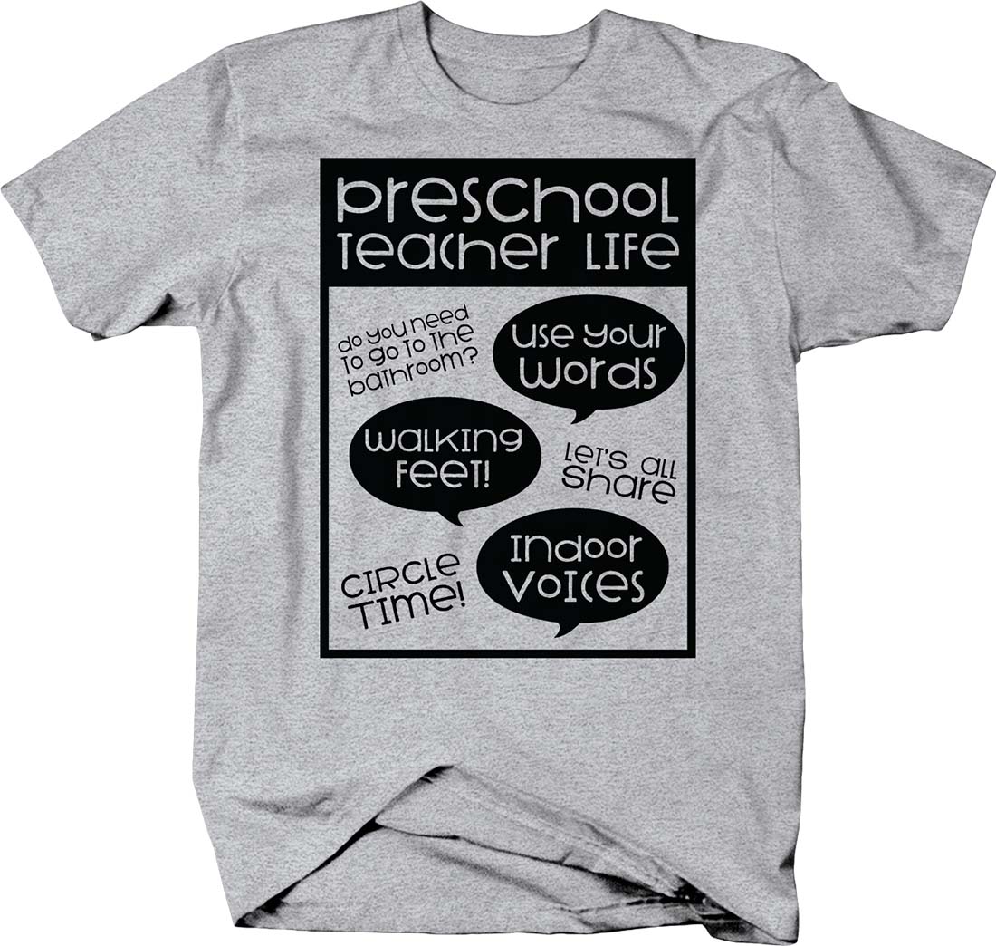 Preschool teacher life quotes funny children teach school kids Tshirt for  Men – xEtsy