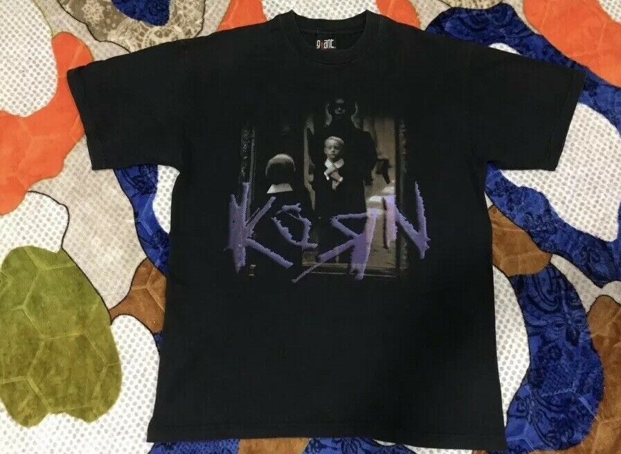 Men's L Large 90's Vintage Korn Life Is Peachy Band Metal Band 