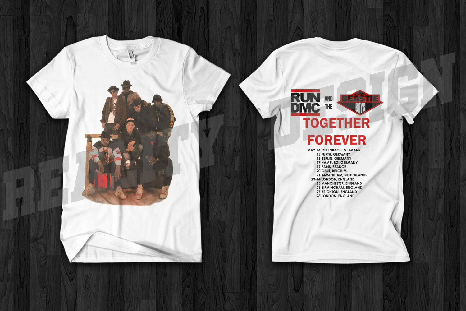 Run DMC Shirt Vintage tshirt 1987 Beastie Boys Together Forever 