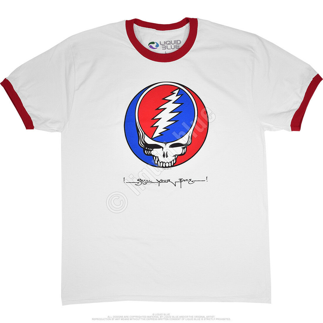 Grateful Dead Steal Your Face Ringer Tshirt S M L Xl Xxl Garcia Lesh Wier Syf Xetsy