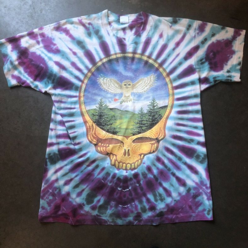 Men’s Vintage 90s Grateful Dead 1993 Eugene Oregon Tie Dye T Shirt Tee ...