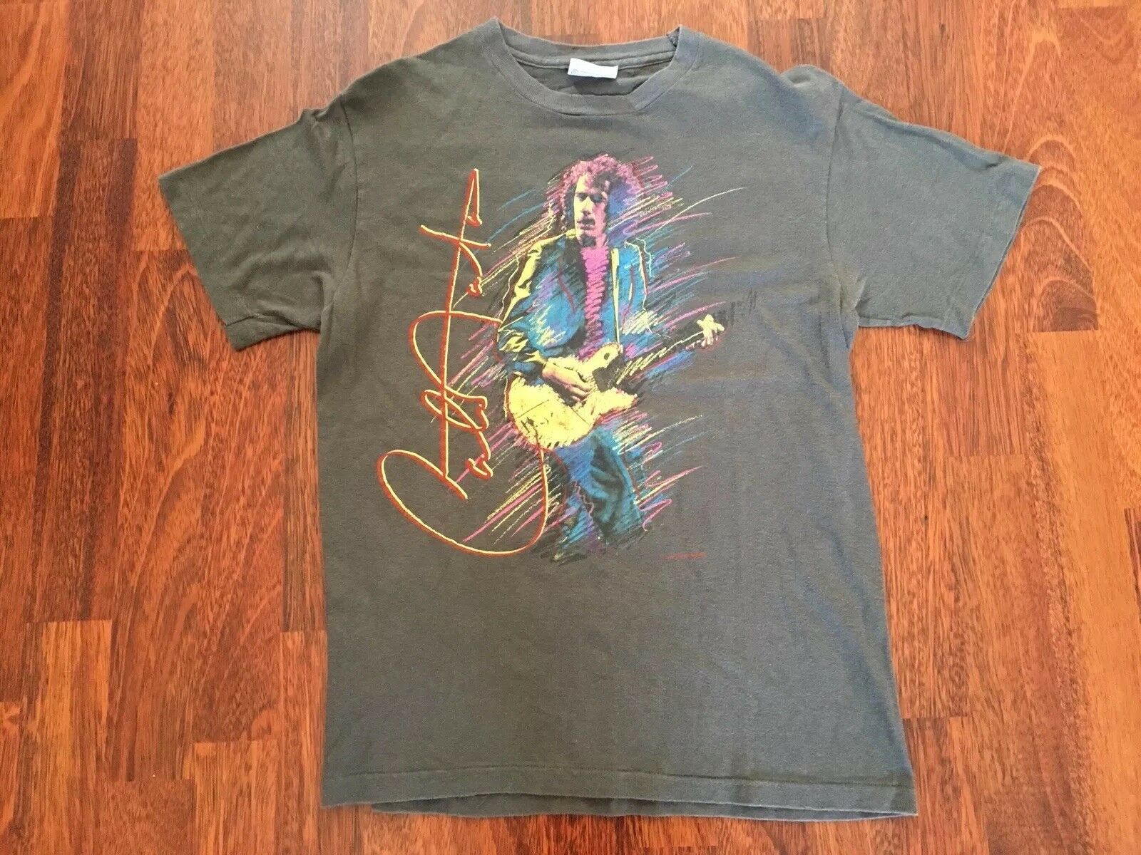 Carlos Santana Vintage Concert T Shirt 