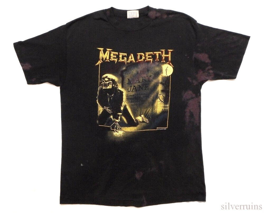Megadeth Vintage T Shirt 80's 1988 Tour Thrash Metal Band Concert 