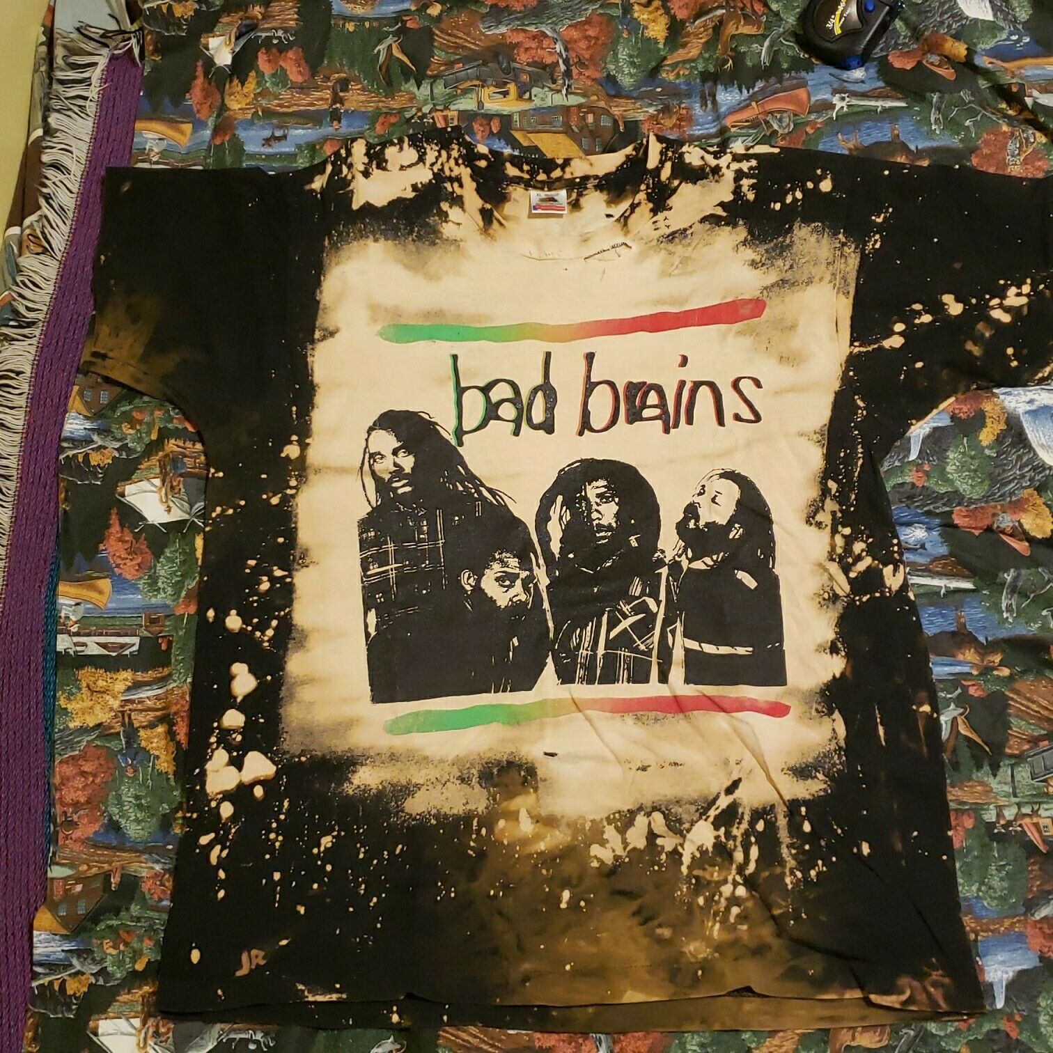 Vintage 90s Bad Brains Shirt XL DC Hardcore Punk All Over Print  Mosquitohead – x