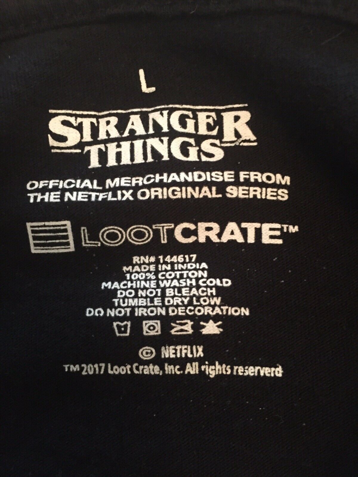 Stranger Things – Loot Crate Exclusive T-Shirt – Size Large. – xEtsy