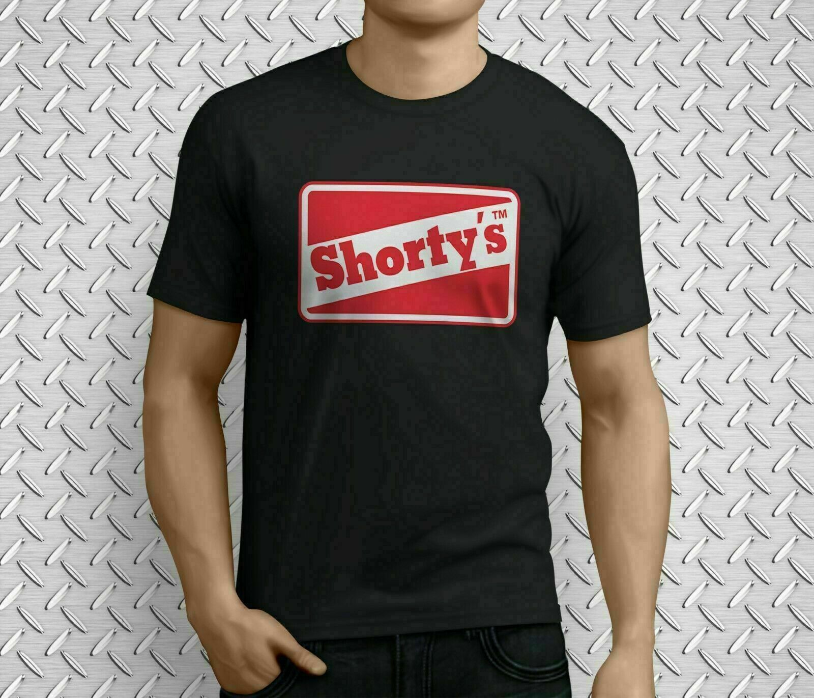 Limited SHORTYS Skateboard Logo Black T-Shirt Size M,L,XL,2XL Size Chat Me