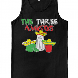 The Three Amigos – Cinco De Mayo Salt Lime Sombrero Men’s Tank Top