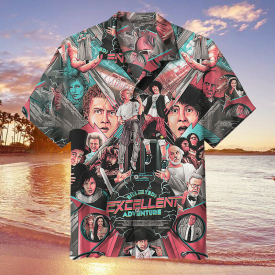 1989 Bill and Ted s Excellent Adventure Hawaiian Shirt Full Size S-5XL