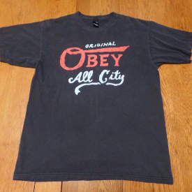 #2423-9 Original OBEY All City Graphic T-Shirt L