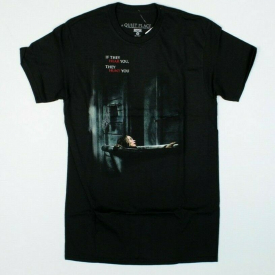A Quiet Place Horror Movie Poster Black T-Shirt New! Emily Blunt (2G5