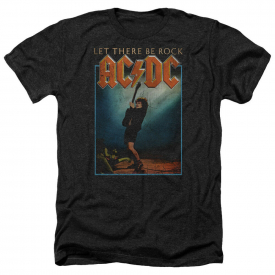 ACDC AC-DC Rock Band LET THERE BE ROCK Album Art Heather T-Shirt All Sizes