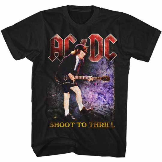 AC/DC Shoot To Thrill Black Adult T-Shirt