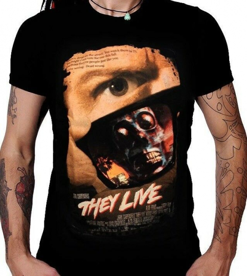 AUTHENTIC JOHN CARPENTER'S THEY LIVE OBEY MOVIE POSTER HORROR T TEE SHIRT S-2XL