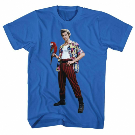 Ace Ventura Parrot Blue Adult T-Shirt