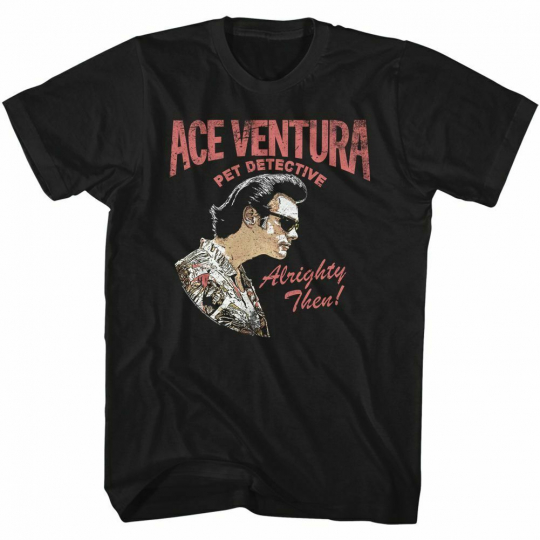 Ace Ventura Profile Black Adult T-Shirt