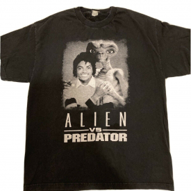 Alien vs Predator T-Shirt. Michael Jackson,E.T. Size XL Heathen Brand  Funny!!!