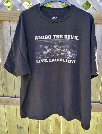 Amigo The Devil XXXL Black T-Shirt Live Laugh Love 3X 3XL