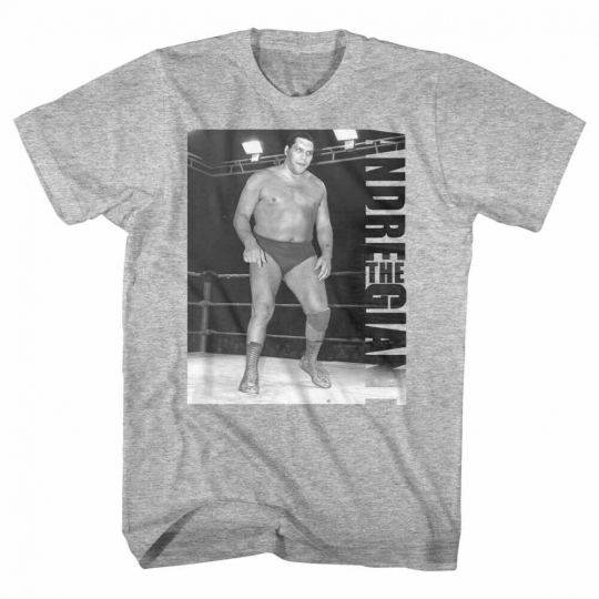 Andre The Giant Wrestler Eighth Wonder Of The World In The Ring Adult T-Shirt