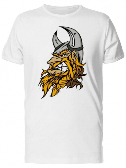 Angry Viking Cartoon, Retro Men's Tee -Image by Shutterstock