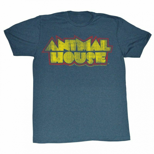 Animal House Logo Navy Adult T-Shirt