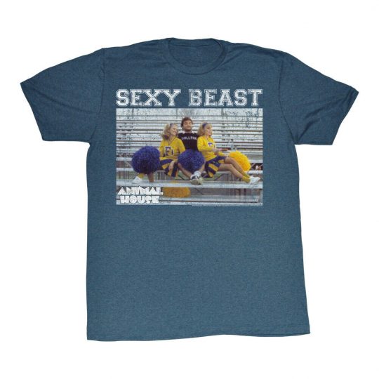 Animal House Movie Sexy Beast With Cheerleaders Adult T-Shirt Tee