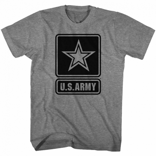 Army Star Logo Graphite Heather Adult T-Shirt