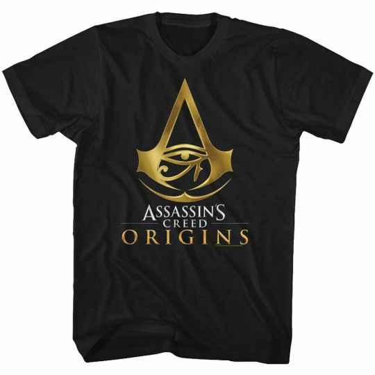 Assassin's Creed Origins Logo Black Adult T-Shirt