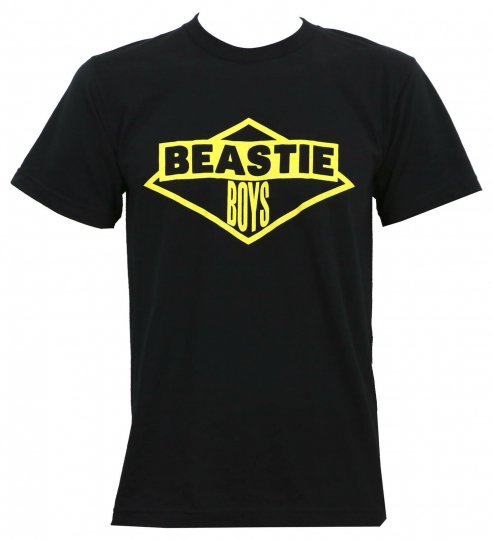 Authentic BEASTIE BOYS Yellow Logo T-Shirt Black S M L XL 2XL NEW