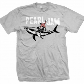 Authentic PEARL JAM Shark Cowboy Logo T-SHIRT S M L XL NEW