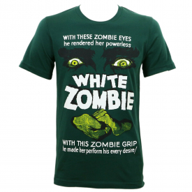 Authentic WHITE ZOMBIE 1932 Movie Poster Slim-Fit T-Shirt Green S-3XL NEW