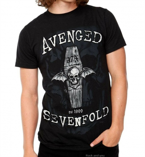Avenged Sevenfold T-Shirt A7X Coffin heavy metal metalcore rock XL Last NWT