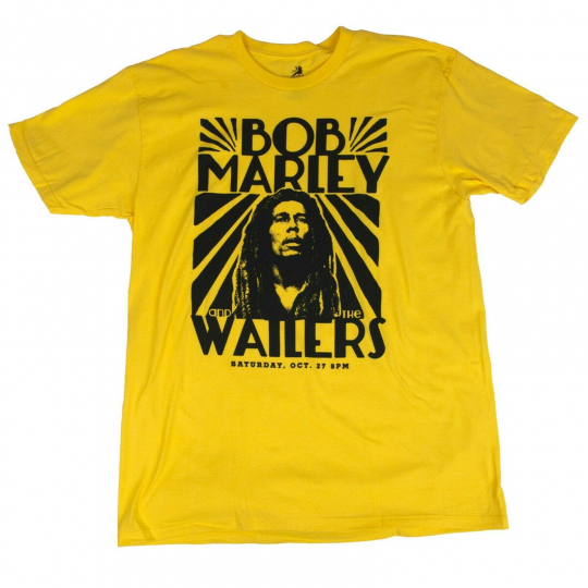 BOB MARLEY Vintage Concert yellow T-SHIRT NEW M L XL XXL official