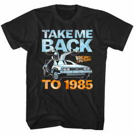 Back to The Future Take Me Back to 1985 Men’s T Shirt Vintage DMC Delorean Movie