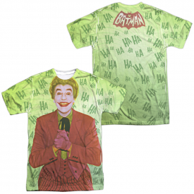 Batman 60s TV Show Joker JOKES ON YOU 2-Sided All Over Print Poly T-Shirt