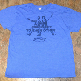 Bill and Ted’s Excellent Adventure blue T-shirt Lootcrate