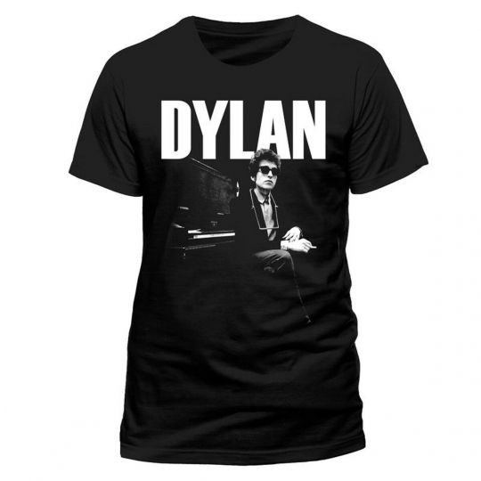 Bob Dylan Sitting Blonde on Blonde Triplicate Official Tee T-Shirt Mens Unisex