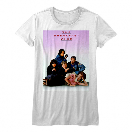 Breakfast Club Movie Poster Group Photo Womens T Shirt 80's Comedy Class of 1985