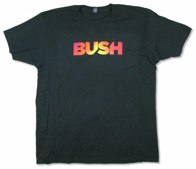 Bush Red Name Logo 2017 Tour Black T Shirt New Official Band Merch
