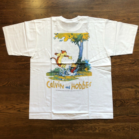 Calvin And Hobbes Vintage 80s 90s Deadstock Singlestitch T-Shirt Comics Tag XL