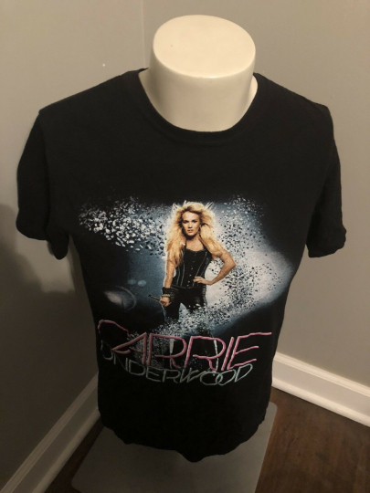 Carrie Underwood The Blown Away Tour Tee Size S Small Black Concert Band T-shirt