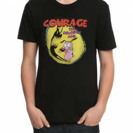 Cartoon Network COURAGE THE COWARDLY DOG SHADOW T-Shirt NWT Licensed