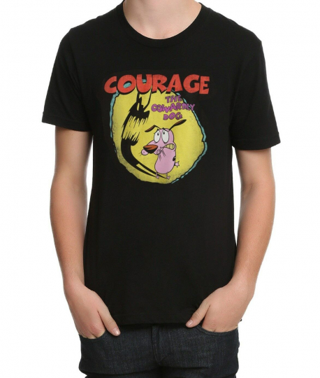 Cartoon Network COURAGE THE COWARDLY DOG SHADOW T-Shirt NWT Licensed