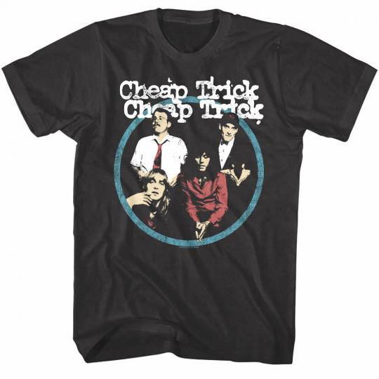 Cheap Trick Rock Band Circle Men's T Shirt Music Vintage Album Tour Merch Black